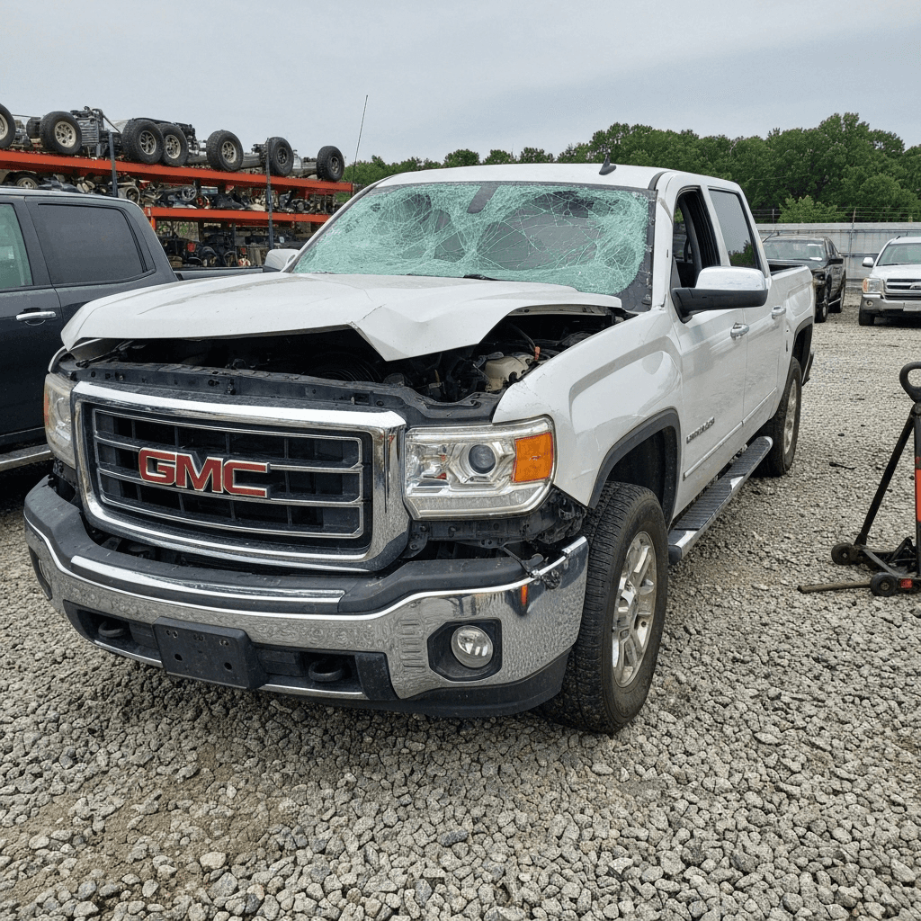 بيك أب جي إم سي مصدوم