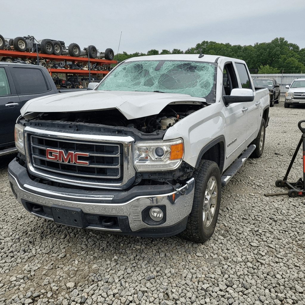 بيك أب جي إم سي مصدوم