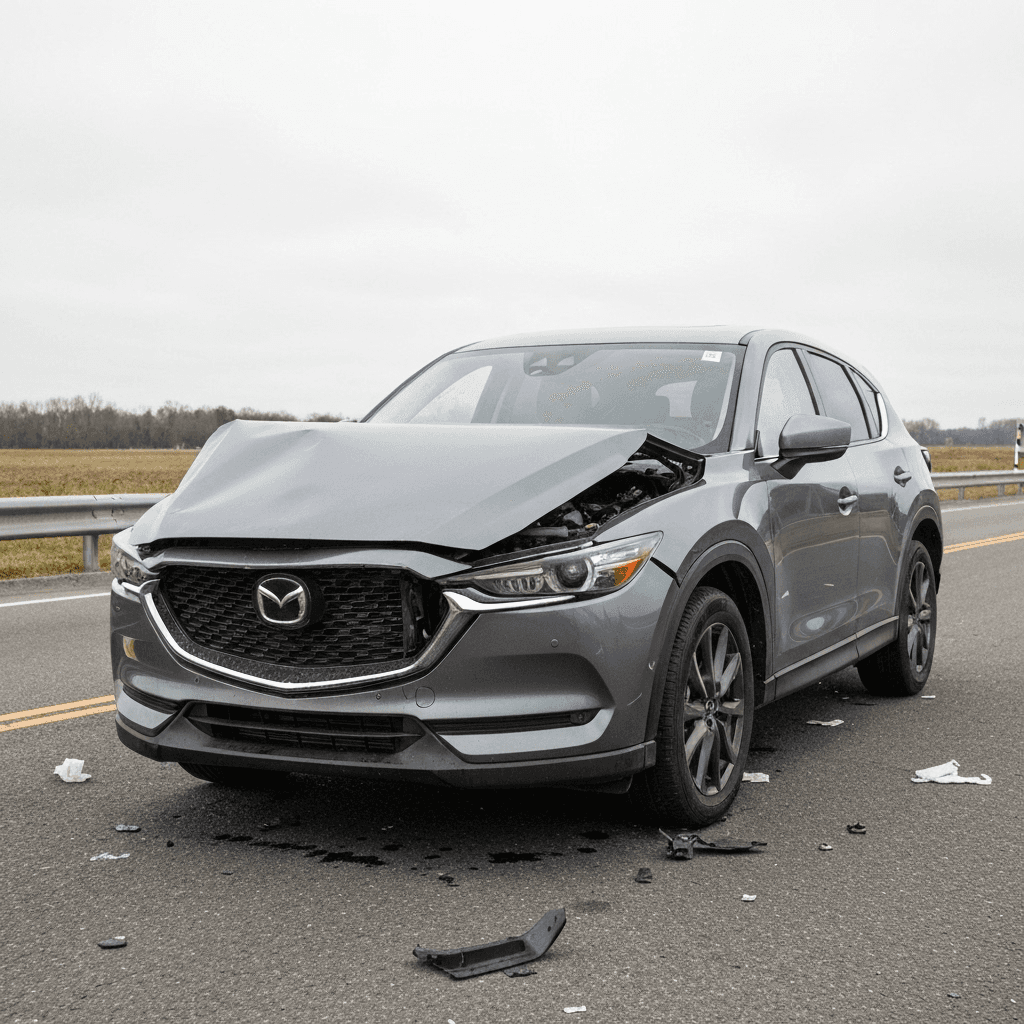 سيارة مازدا CX-5 مصدومة