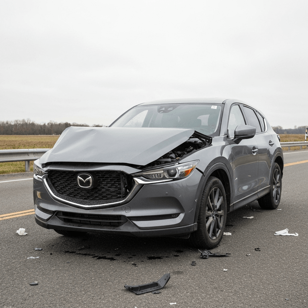 سيارة مازدا CX-5 مصدومة